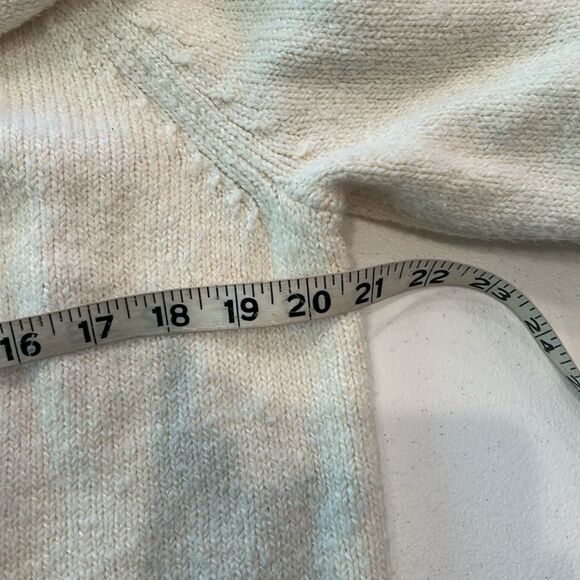 Anthropologie Cream Off-the-Shoulder Sweater Cozy Knit - Picture 4 of 5